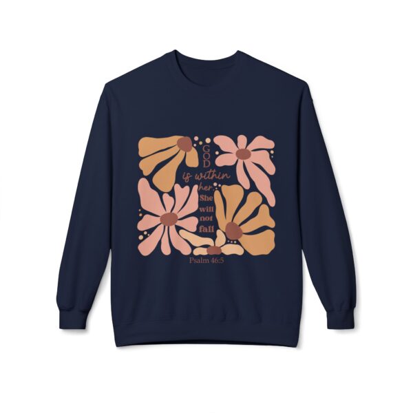 God Is Within Her Fleece Sweatshirt, Cozy Crewneck, Inspirational Gift, Faith-Based Apparel, Unisex Pullover for All Occasions - Image 29