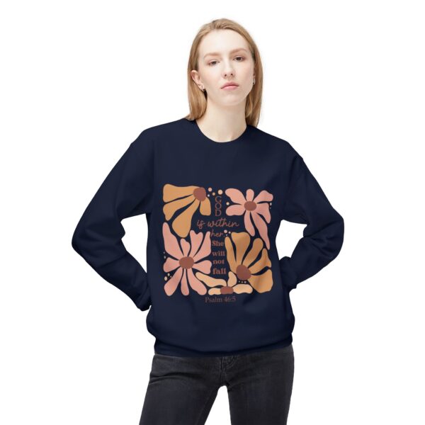 God Is Within Her Fleece Sweatshirt, Cozy Crewneck, Inspirational Gift, Faith-Based Apparel, Unisex Pullover for All Occasions - Image 31