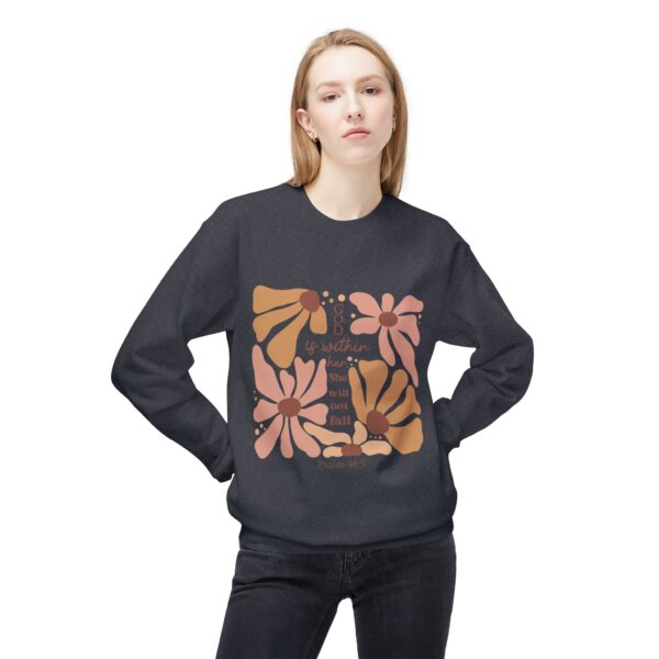 God Is Within Her Fleece Sweatshirt, Cozy Crewneck, Inspirational Gift, Faith-Based Apparel, Unisex Pullover for All Occasions - Image 27