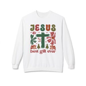 Jesus - Best Gift Ever Retro Christian Christmas Sweatshirt | Crewneck