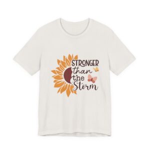 Stronger Than the Storm Sunflower & Butterflies Inspirational Shirt