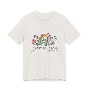 Let Go & Let God Floral Butterfly Christian Shirt – Watercolor Garden