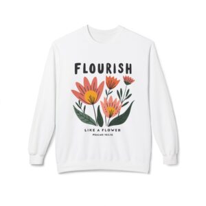 Wildflower Bouquet Minimal Floral Sweatshirt